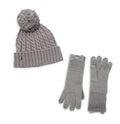 Kate Spade New York Accessories Women's Cable Beanie & Gloves Set Heather Gray One Size