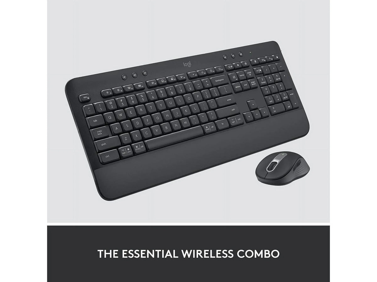 Logitech Signature MK650 Combo for Business, Wireless Mouse and Keyboard, Logi Bolt, Bluetooth, SmartWheel, Globally Certified, Windows/Mac/Chrome/Linux - Graphite