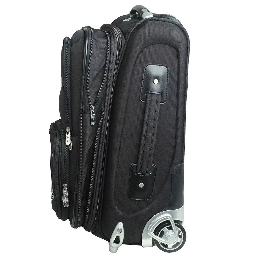 MOJO Black Los Angeles Lakers 21" Softside Rolling Carry-On Suitcase