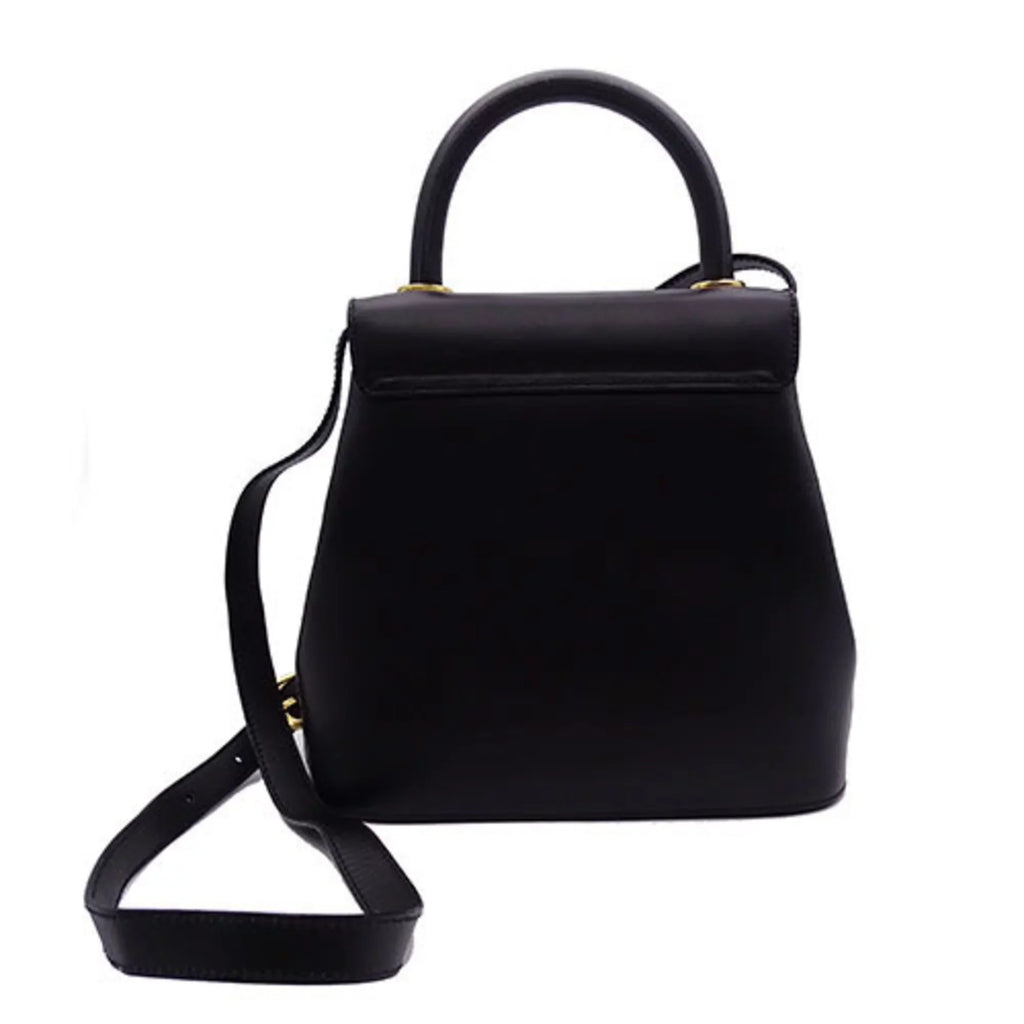 Pre-Owned Salvatore Ferragamo Bag Ladies Handbag Shoulder 2way Black (Good)