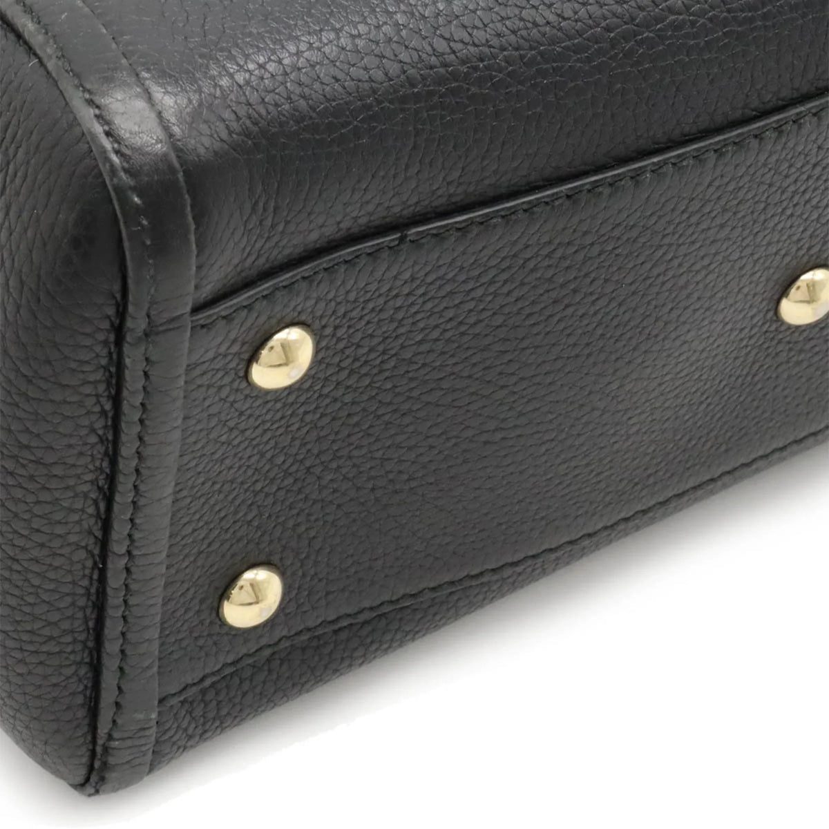 Pre-Owned GUCCI Soho Interlocking G Tote Bag Shoulder Tassel Leather Black 369176 (Good)