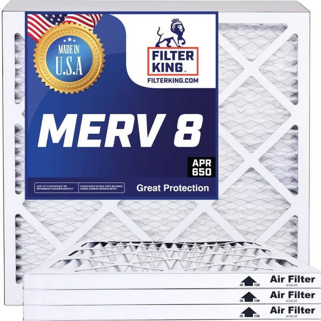 Filter King 24x64x1 Air Filter | 4-PACK | MERV 8 HVAC Pleated A/C Furnace Filters | MADE IN USA | Actual Size: 24 x 64 x .75"