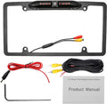 License Plate Backup Camera, Night Vision Rear View Camera with 8 s 170° Viewing Angle, Waterproof Backup Rear