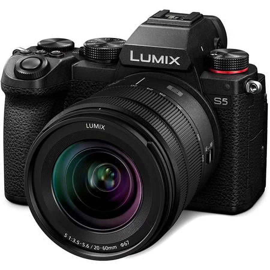 Lumix DC-S5 Mirrorless Camera with Lumix S 20-60mm f/3.5-5.6 and LUMIX S 85mm f/ 1.8 L-Mount Lens