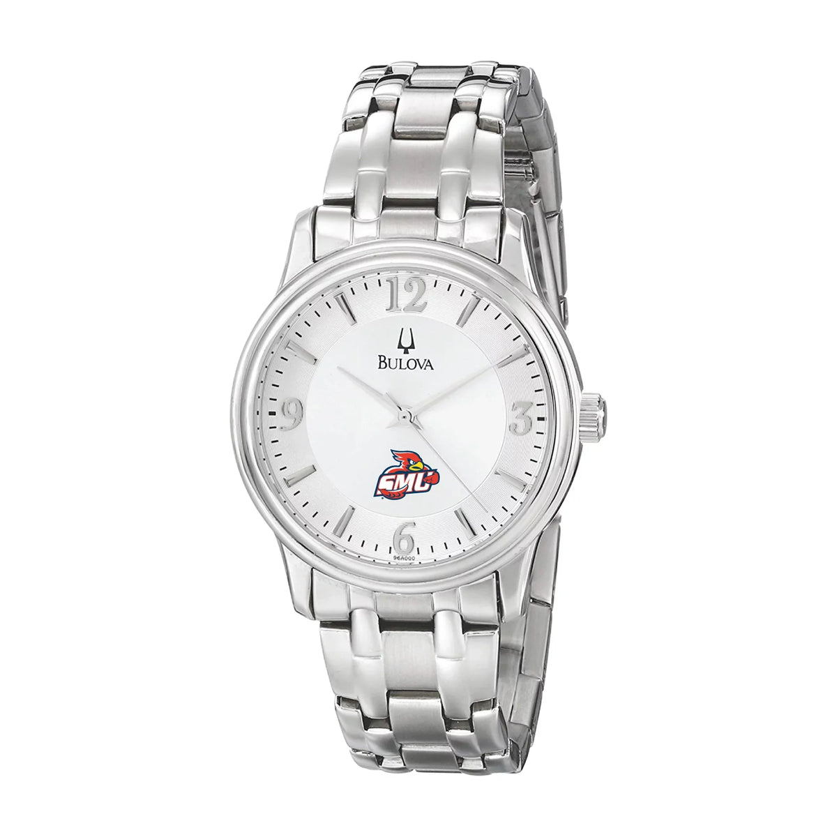 Men's Bulova Silver St. Mary's Cardinals Stainless Steel Quartz Watch
