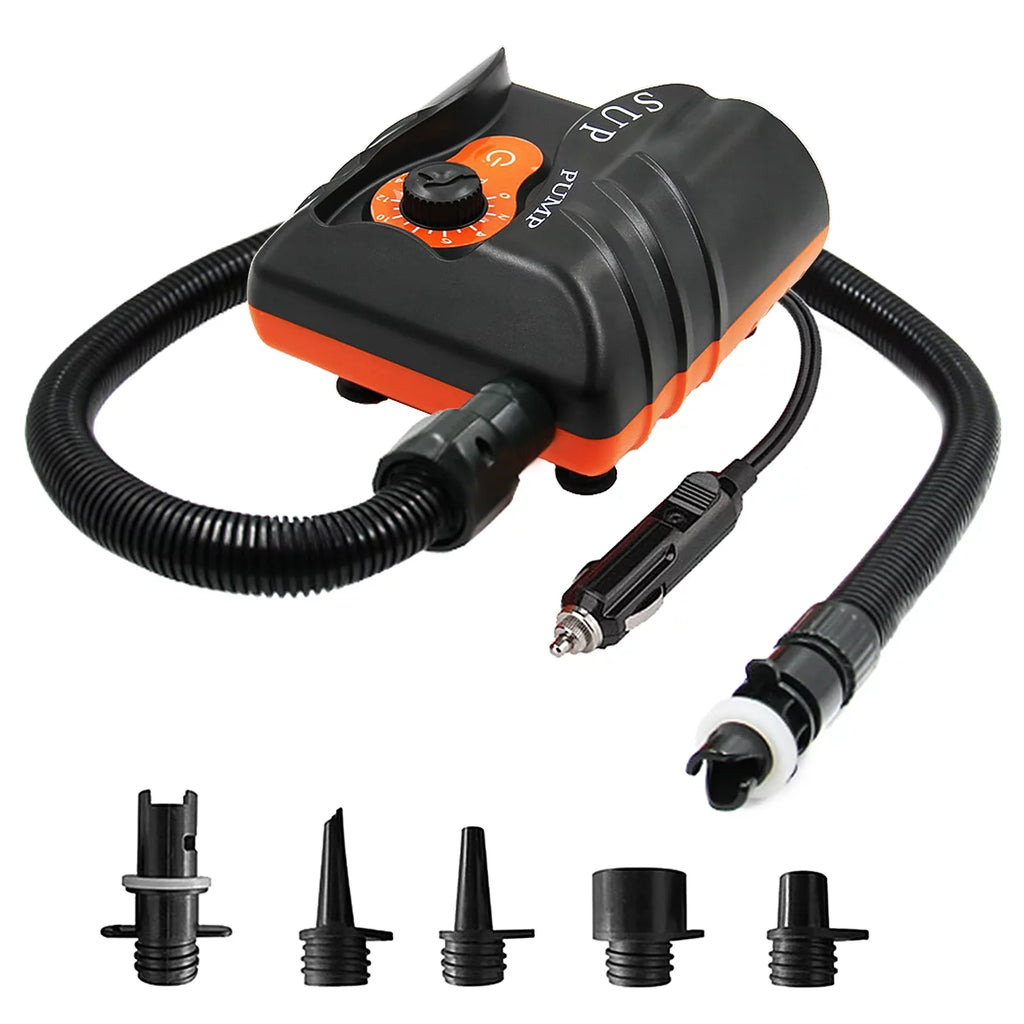EasytoUse 16 PSI Electric Air Pump with 6 Nozzles for Inflatables and Boats, Edition