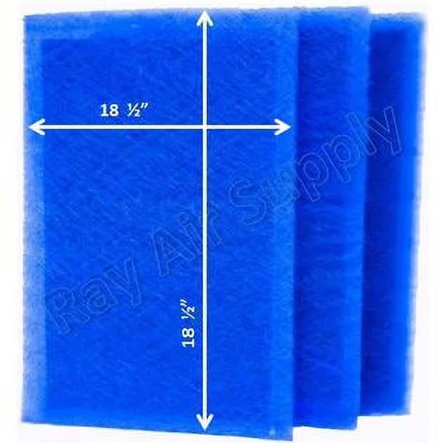 RAYAIR SUPPLY 20x21 Replacement Filter Pads Compatible with MicroPower Guard Air Cleaner (3 Pack) BLUE