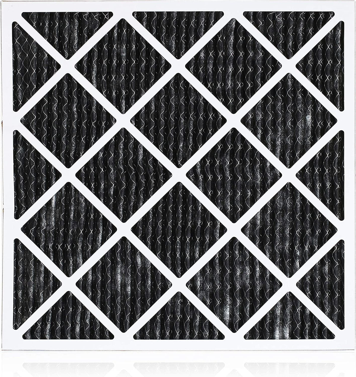 Filterbuy 16x20x1 MERV 8 Odor Eliminator Pleated HVAC AC Furnace Air Filters with Activated Carbon (4-Pack)