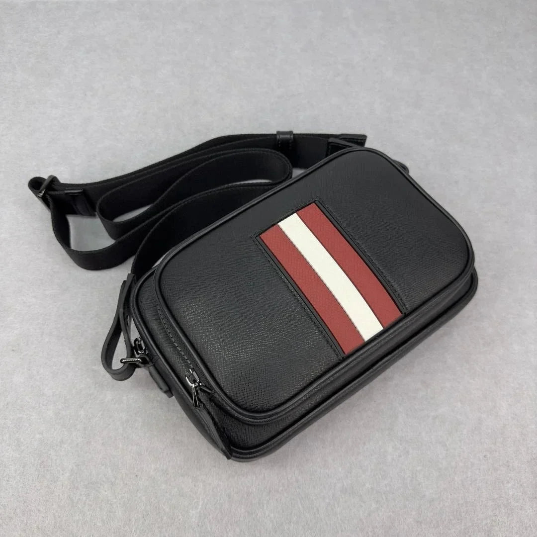 Luxury B Style Shoulder Bag Men's Casual Business Commuter Shoulder Bag Crossbody Bag Genuine Leather High Quality Chest Bag