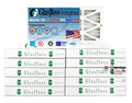 Glasfloss Air Filter 10x24x2 - 2" MERV 10 - (Pack of 12) - Pleated AC or HVAC Air Filter - Furnace Air Filter - Home or Office - Made In The USA.