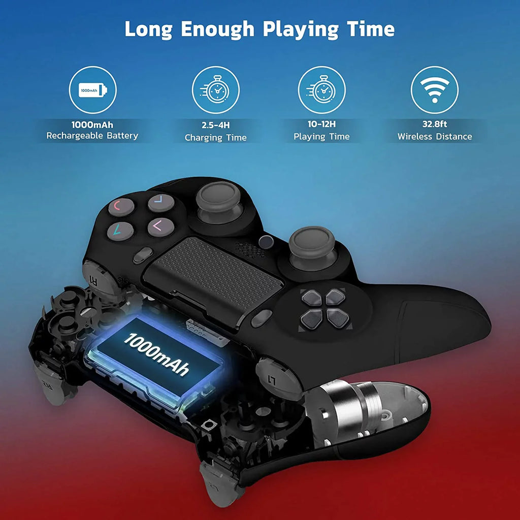 PRO Wireless GamePad Compatible with Samsung Galaxy A72 4G/5G/A32 5G/A52 5G Controller Plus 1;000 Battery/Built-In Speaker/Gyro/Remote BlueTooth Slim (Black)